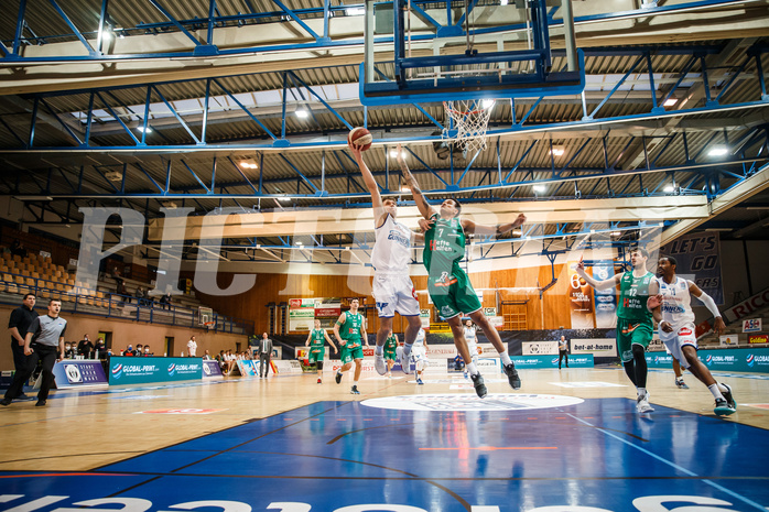 Basketball, bet-at-home Basketball Superliga 2020/21, Platzierungsrunde, 4. Runde, Oberwart Gunners, Kapfenberg Bulls, Jonathan Knessl (12)