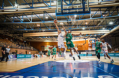 Basketball, bet-at-home Basketball Superliga 2020/21, Platzierungsrunde, 4. Runde, Oberwart Gunners, Kapfenberg Bulls, Jonathan Knessl (12)