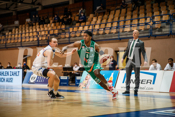 Basketball, bet-at-home Basketball Superliga 2020/21, Platzierungsrunde, 4. Runde, Oberwart Gunners, Kapfenberg Bulls, Eric McClellan (8)