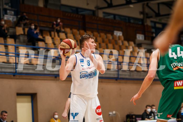 Basketball, bet-at-home Basketball Superliga 2020/21, Platzierungsrunde, 4. Runde, Oberwart Gunners, Kapfenberg Bulls, Dominik Simmel (8)