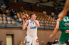Basketball, bet-at-home Basketball Superliga 2020/21, Platzierungsrunde, 4. Runde, Oberwart Gunners, Kapfenberg Bulls, Dominik Simmel (8)