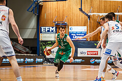 Basketball, bet-at-home Basketball Superliga 2020/21, Platzierungsrunde, 4. Runde, Oberwart Gunners, Kapfenberg Bulls, Nemanja Krstic (12)