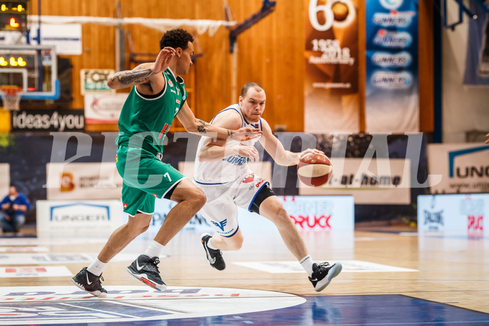 Basketball, bet-at-home Basketball Superliga 2020/21, Platzierungsrunde, 4. Runde, Oberwart Gunners, Kapfenberg Bulls, Sebastian Käferle (7)
