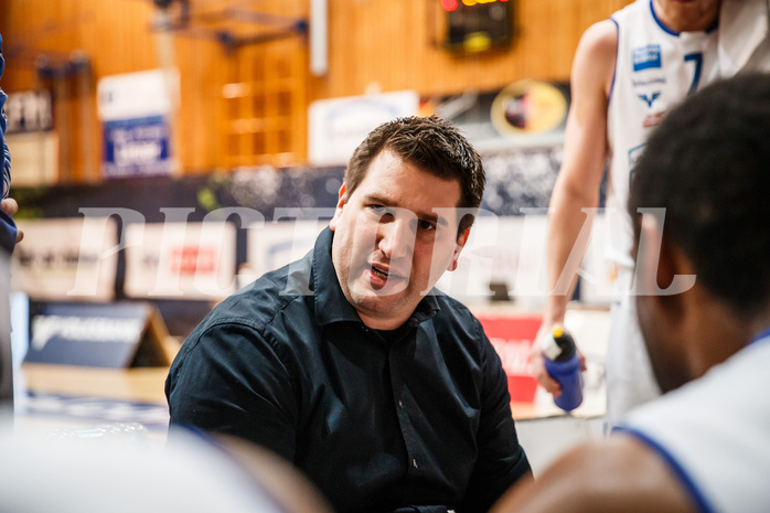 Basketball, bet-at-home Basketball Superliga 2020/21, Platzierungsrunde, 4. Runde, Oberwart Gunners, Kapfenberg Bulls, Horst Leitner (Coach)