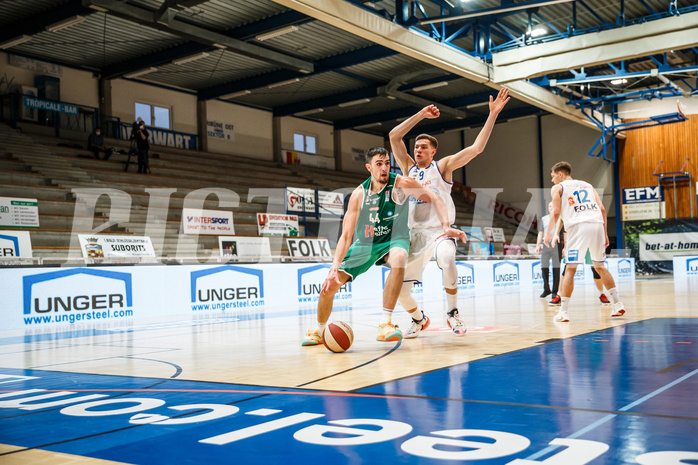 Basketball, bet-at-home Basketball Superliga 2020/21, Platzierungsrunde, 4. Runde, Oberwart Gunners, Kapfenberg Bulls, Alexander James Herrera (44)