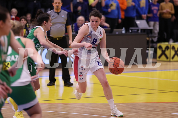 12.03.2023, Graz, Raiffeisen Sportpark, Basketball Damen Superliga 2022/23, Semifinale Spiel 2, UBSC-DBBC Graz vs. UBI Holding Graz,  