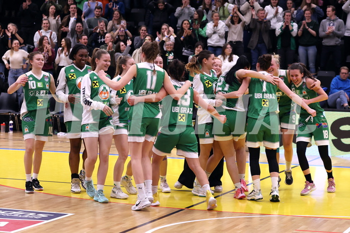 12.03.2023, Graz, Raiffeisen Sportpark, Basketball Damen Superliga 2022/23, Semifinale Spiel 2, UBSC-DBBC Graz vs. UBI Holding Graz,  