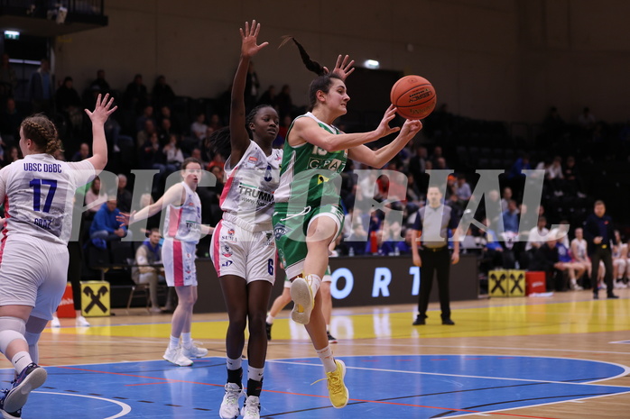 12.03.2023, Graz, Raiffeisen Sportpark, Basketball Damen Superliga 2022/23, Semifinale Spiel 2, UBSC-DBBC Graz vs. UBI Holding Graz,  