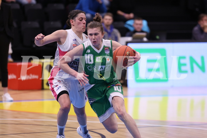 12.03.2023, Graz, Raiffeisen Sportpark, Basketball Damen Superliga 2022/23, Semifinale Spiel 2, UBSC-DBBC Graz vs. UBI Holding Graz,  