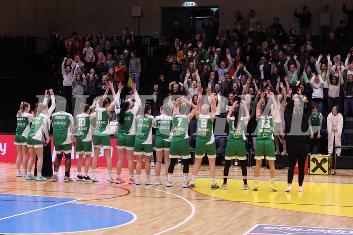 12.03.2023, Graz, Raiffeisen Sportpark, Basketball Damen Superliga 2022/23, Semifinale Spiel 2, UBSC-DBBC Graz vs. UBI Holding Graz,  