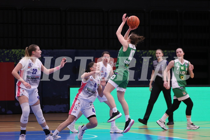 12.03.2023, Graz, Raiffeisen Sportpark, Basketball Damen Superliga 2022/23, Semifinale Spiel 2, UBSC-DBBC Graz vs. UBI Holding Graz,  