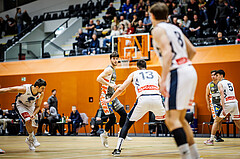 Basketball, Win2Day Superliga 2023/24, Grunddurchgang 14.Runde, Vienna Timberwolves, Klosterneuburg Dukes, Lennart Burgemeister (10)