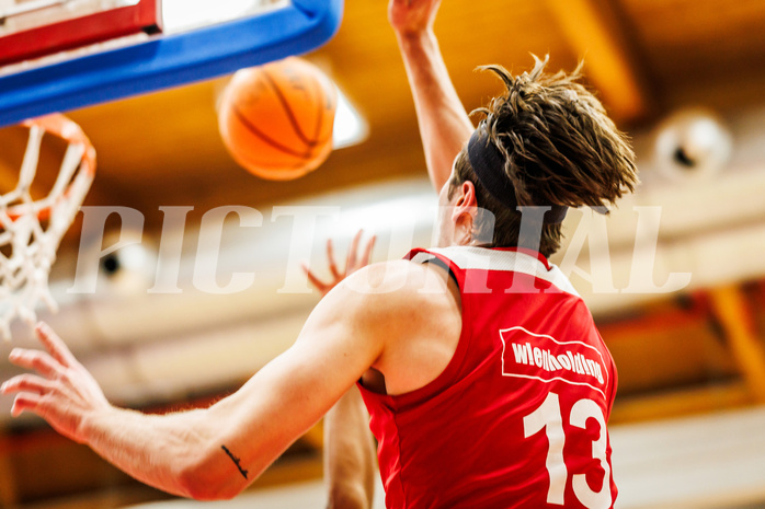 Basketball, win2day Basketball Superliga 2023/24, Grunddurchgang 14.Runde, Traiskirchen Lions, BC Vienna, Darko Bajo (13)