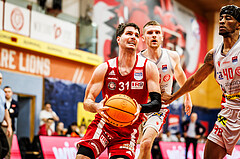 Basketball, win2day Basketball Superliga 2023/24, Grunddurchgang 14.Runde, Traiskirchen Lions, BC Vienna, Davor Konjevic (31)
