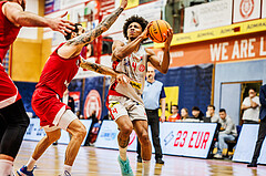 Basketball, win2day Basketball Superliga 2023/24, Grunddurchgang 14.Runde, Traiskirchen Lions, BC Vienna, Demarcus Demonia (4)