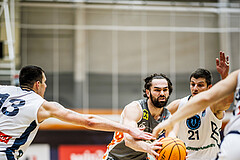 Basketball, Win2Day Superliga 2023/24, Grunddurchgang 14.Runde, Vienna Timberwolves, Klosterneuburg Dukes, Will Carius (24)
