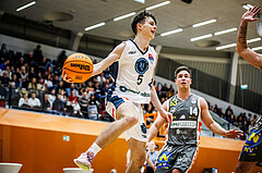 Basketball, Win2Day Superliga 2023/24, Grunddurchgang 14.Runde, Vienna Timberwolves, Klosterneuburg Dukes, Jakob Konzet (5)