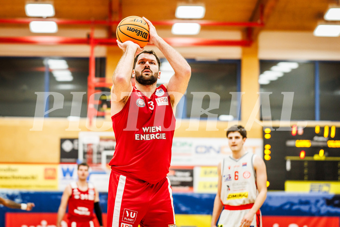 Basketball, win2day Basketball Superliga 2023/24, Grunddurchgang 14.Runde, Traiskirchen Lions, BC Vienna, Jozo Rados (3)