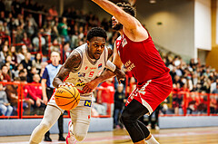 Basketball, win2day Basketball Superliga 2023/24, Grunddurchgang 14.Runde, Traiskirchen Lions, BC Vienna, Davon Clare (5)