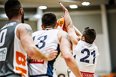 Basketball, Win2Day Superliga 2023/24, Grunddurchgang 14.Runde, Vienna Timberwolves, Klosterneuburg Dukes, Moritz Lanegger (21)