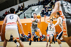 Basketball, Win2Day Superliga 2023/24, Grunddurchgang 14.Runde, Vienna Timberwolves, Klosterneuburg Dukes, Valentin Bauer (14)