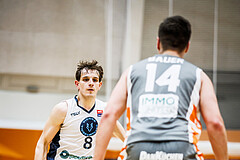 Basketball, Win2Day Superliga 2023/24, Grunddurchgang 14.Runde, Vienna Timberwolves, Klosterneuburg Dukes, Elias Wlasak (8)