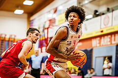 Basketball, win2day Basketball Superliga 2023/24, Grunddurchgang 14.Runde, Traiskirchen Lions, BC Vienna, Demarcus Demonia (4)