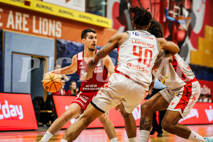 Basketball, win2day Basketball Superliga 2023/24, Grunddurchgang 14.Runde, Traiskirchen Lions, BC Vienna, Bogic Vujosevic (5)