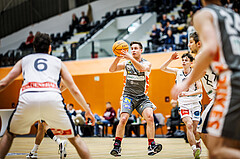 Basketball, Win2Day Superliga 2023/24, Grunddurchgang 14.Runde, Vienna Timberwolves, Klosterneuburg Dukes, Valentin Bauer (14)