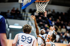 Basketball, Win2Day Superliga 2023/24, Grunddurchgang 14.Runde, Vienna Timberwolves, Klosterneuburg Dukes, Jonas John (99)