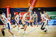 Basketball, Win2Day Superliga 2023/24, Grunddurchgang 14.Runde, Vienna Timberwolves, Klosterneuburg Dukes, Valentin Bauer (14)