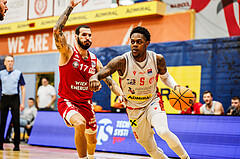 Basketball, win2day Basketball Superliga 2023/24, Grunddurchgang 14.Runde, Traiskirchen Lions, BC Vienna, Davon Clare (5)