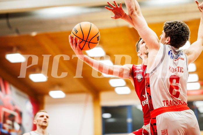 Basketball, win2day Basketball Superliga 2023/24, Grunddurchgang 14.Runde, Traiskirchen Lions, BC Vienna, Bogic Vujosevic (5)