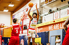 Basketball, win2day Basketball Superliga 2023/24, Grunddurchgang 14.Runde, Traiskirchen Lions, BC Vienna, Demarcus Demonia (4)