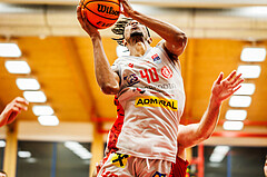 Basketball, win2day Basketball Superliga 2023/24, Grunddurchgang 14.Runde, Traiskirchen Lions, BC Vienna, Jaquan Lawrence (40)