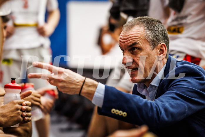 Basketball, win2day Basketball Superliga 2023/24, Grunddurchgang 14.Runde, Traiskirchen Lions, BC Vienna, Radomir Mijanovic (Head Coach)