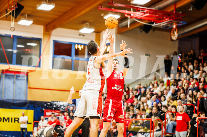 Basketball, win2day Basketball Superliga 2023/24, Grunddurchgang 14.Runde, Traiskirchen Lions, BC Vienna, Darko Bajo (13)