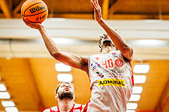 Basketball, win2day Basketball Superliga 2023/24, Grunddurchgang 14.Runde, Traiskirchen Lions, BC Vienna, Jaquan Lawrence (40)