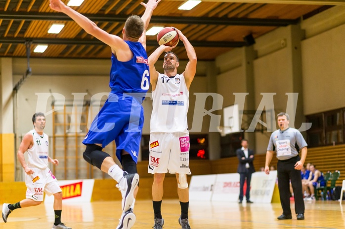 Basketball, 2.Bundesliga, Grunddurchgang 4.Runde, Mattersburg Rocks, Vienna D.C. Timberwolves, Sebastian PINTERITS (17), Nemanja Nikolic (6)
