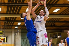 Basketball, ABL 2016/17, Grunddurchgang 3.Runde, Oberwart Gunners, WBC Wels, Corey HALLETT (16), Nemanja Nikolic (6)