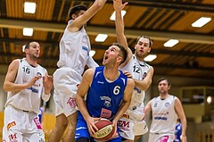 Basketball, 2.Bundesliga, Grunddurchgang 4.Runde, Mattersburg Rocks, Vienna D.C. Timberwolves, Nemanja Nikolic (6), Sebastian GMEINER (12), Krisztian BAKK (6)