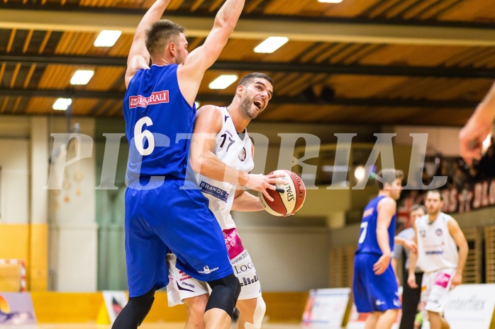 Basketball, 2.Bundesliga, Grunddurchgang 4.Runde, Mattersburg Rocks, Vienna D.C. Timberwolves, Sebastian PINTERITS (17), Nemanja Nikolic (6)
