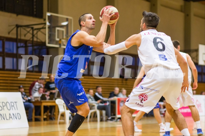 Basketball, 2.Bundesliga, Grunddurchgang 4.Runde, Mattersburg Rocks, Vienna D.C. Timberwolves, Vincent Polakovic (15), Krisztian BAKK (6)