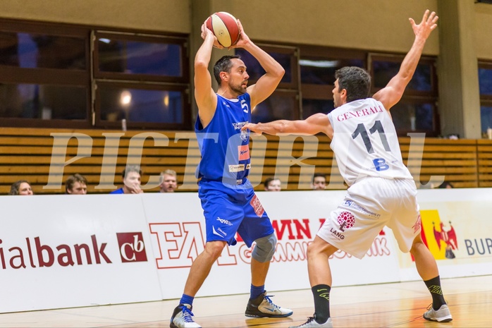 Basketball, 2.Bundesliga, Grunddurchgang 4.Runde, Mattersburg Rocks, Vienna D.C. Timberwolves, David Geisler (5), Stefan ULREICH (11)