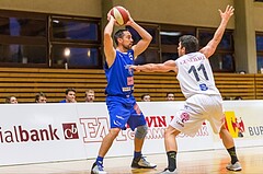 Basketball, 2.Bundesliga, Grunddurchgang 4.Runde, Mattersburg Rocks, Vienna D.C. Timberwolves, David Geisler (5), Stefan ULREICH (11)