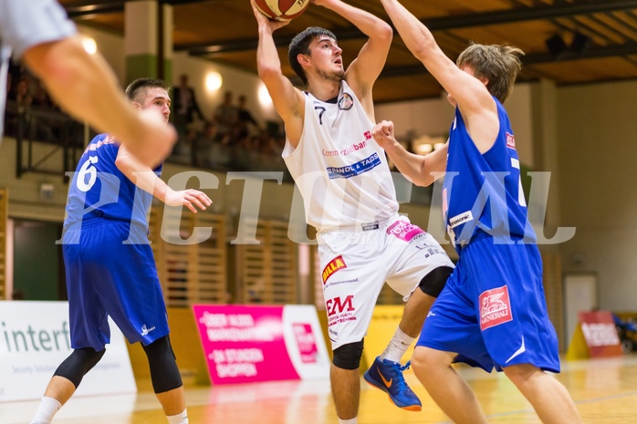 Basketball, 2.Bundesliga, Grunddurchgang 4.Runde, Mattersburg Rocks, Vienna D.C. Timberwolves, Bence CZUKOR (7), Jakob Mayerl (74)