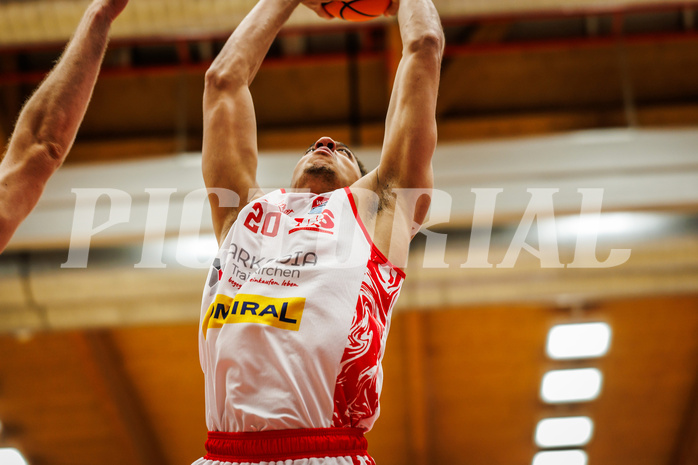 Basketball, win2day Basketball Superliga 2024/25, Grunddurchgang 6.Runde, Traiskirchen Lions, Oberwart Gunners, Noah Oguamalam (20)