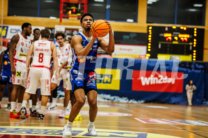 Basketball, win2day Basketball Superliga 2024/25, Grunddurchgang 6.Runde, Traiskirchen Lions, Oberwart Gunners, Kalil Thomas (13)