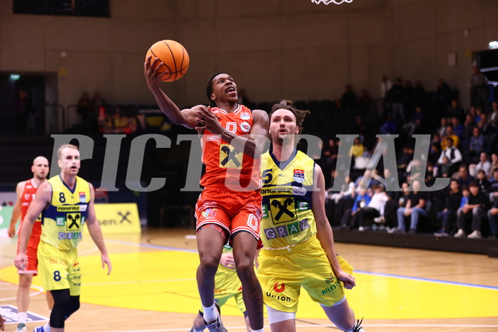 31.10.2024, Graz, Raiffeisen Sportpark Graz, Basketball Superliga 2024/25, Grunddurchgang, Runde 6, UBSC Raiffeisen Graz - Raiffeisen Flyers Wels