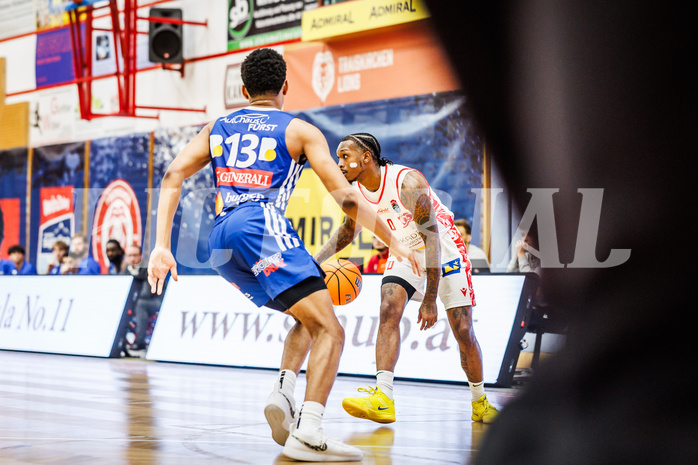Basketball, win2day Basketball Superliga 2024/25, Grunddurchgang 6.Runde, Traiskirchen Lions, Oberwart Gunners, Cedric Russell (0)